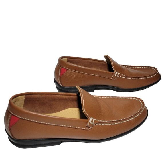 FootJoy FJ Golf Loafers‎ Mens 8.5 W Wide Club Casuals Brown Leather Shoes 79054 main image 10